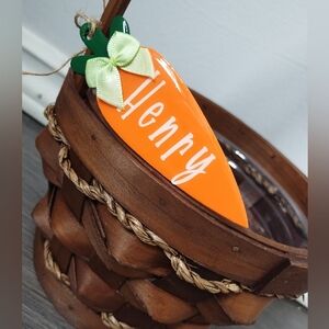 Personalized, Custom Easter Egg Basket Name Tag Keepsake